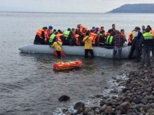 Rescue robots in the Mediterranean.